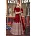 MAROON INDIAN WEDDING ANARKALI DRESS