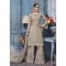 S-86 GREY SYBELLA HEAVY EMBROIDERED WEDDING WEAR DRESS