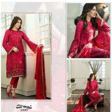 Red Mehwish Hayat Pakistani Style Suit 