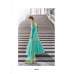 Turquoise Indowestern Gown Ethnic Wedding Dress