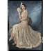 Beige Cocktail Dress Indian Designer Gown